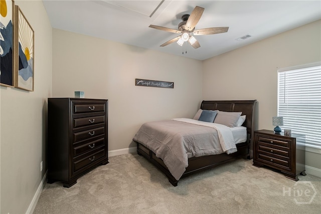 28 Misty Marsh Dr, Savannah, GA 31419 - bedroom with light carpet, multiple windows, and ceiling fan