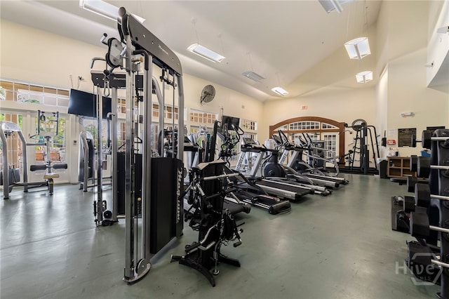 28 Misty Marsh Dr, Savannah, GA 31419 - gym with a high ceiling