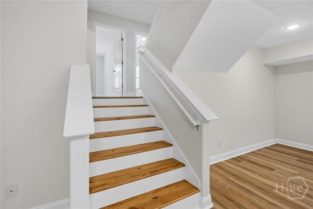 13 Abaco Ct, Savannah, GA 31419 - stairway featuring recessed lighting and wood finished floors