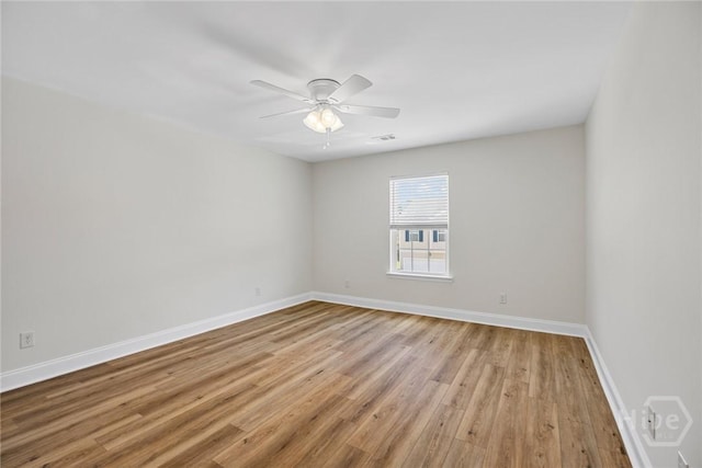 13 Abaco Ct, Savannah, GA 31419 - spare room with light wood-style floors and ceiling fan