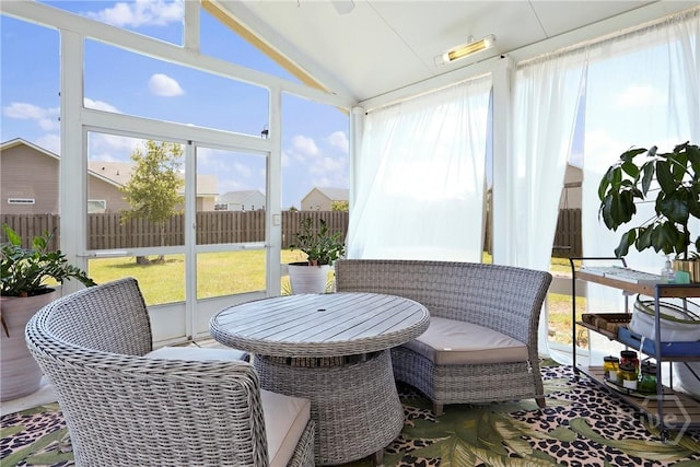 11 Shoefstall St, Savannah, GA 31407 - sunroom with healthy amount of natural light and vaulted ceiling