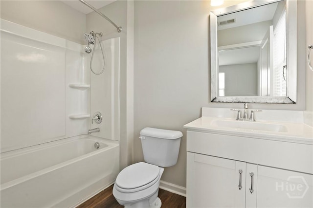 11 Shoefstall St, Savannah, GA 31407 - full bath with vanity, shower / tub combination, and wood finished floors