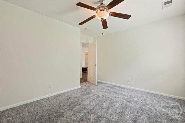 30 Melody Dr, Pooler, GA 31322 - carpeted spare room with baseboards and a ceiling fan