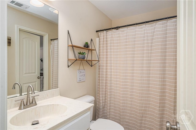 210 Windsong Dr, Richmond Hill, GA 31324 - bathroom featuring vanity and a shower with shower curtain