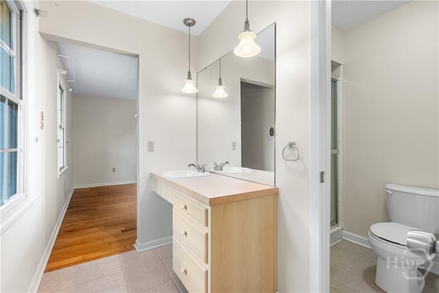 2 N Stillwood Ct, Savannah, GA 31419 - full bath featuring vanity, a stall shower, and tile patterned floors