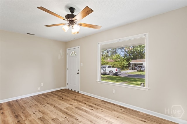 5317 Athena Dr, Savannah, GA 31404 - spare room featuring wood finished floors and ceiling fan