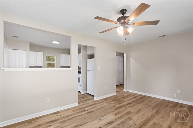 5317 Athena Dr, Savannah, GA 31404 - spare room with light wood-style flooring and ceiling fan