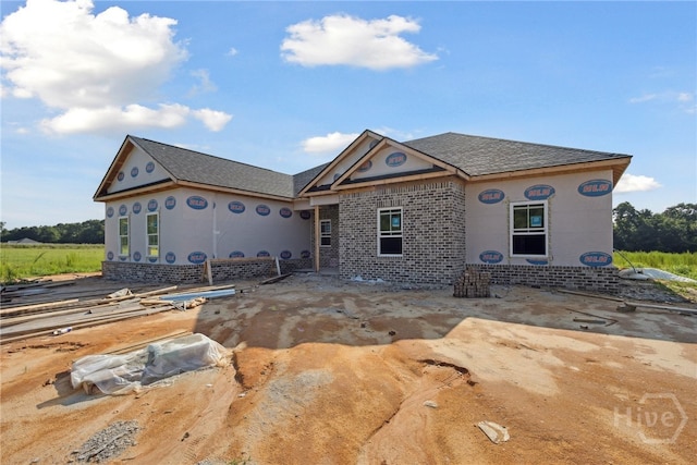 311 Mock St, Sylvania, GA 30467 - property in mid-construction featuring brick siding and a shingled roof