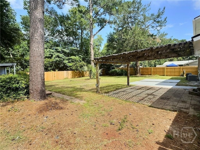 13004 Canterbury Rd, Savannah, GA 31419 - fenced backyard with a patio and a pergola