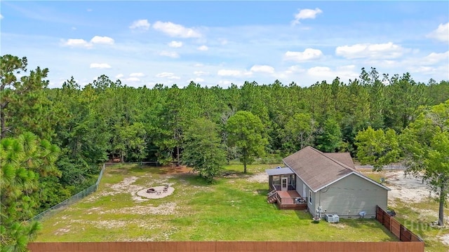 586 Church Cir, Jesup, GA 31545 - aerial view of property and surrounding area with a heavily wooded area