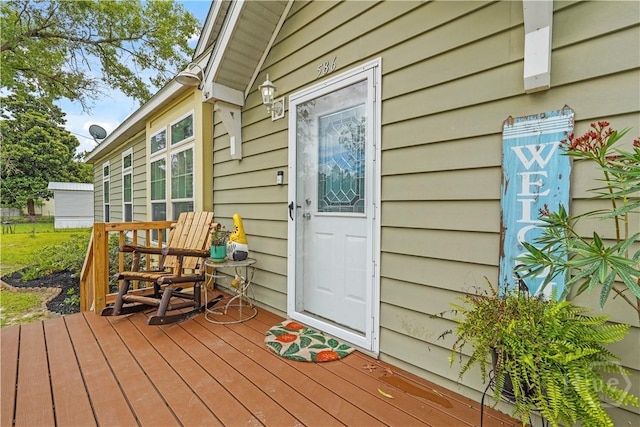 586 Church Cir, Jesup, GA 31545 - view of wooden terrace