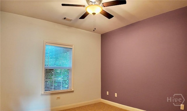 131 Brigham Dr, Richmond Hill, GA 31324 - carpeted empty room featuring baseboards and a ceiling fan