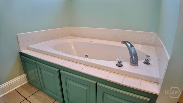 131 Brigham Dr, Richmond Hill, GA 31324 - bathroom featuring a whirlpool tub and tile patterned flooring