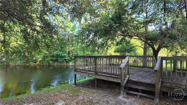 131 Brigham Dr, Richmond Hill, GA 31324 - dock with a deck with water view