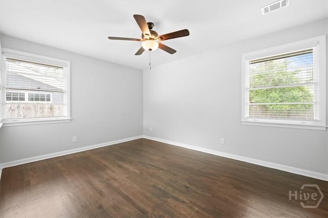 4611 Cumberland Dr, Savannah, GA 31405 - spare room featuring wood finished floors and ceiling fan
