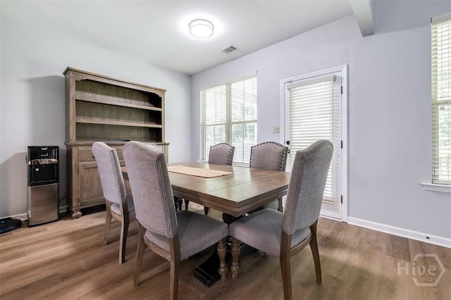 172 Green Paddock Cir, Guyton, GA 31312 - dining area featuring light wood-type flooring and healthy amount of natural light
