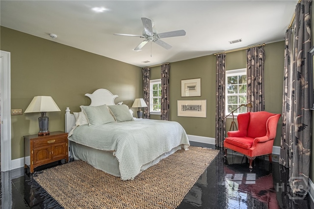 63 Magnolia Ln, Richmond Hill, GA 31324 - bedroom with baseboards and ceiling fan