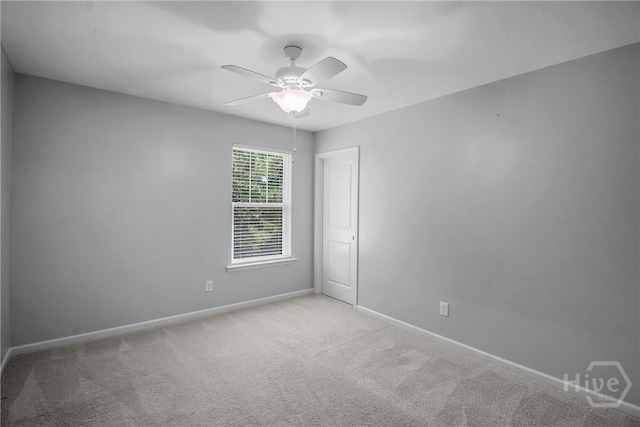 129 Winslow Cir, Savannah, GA 31407 - carpeted spare room featuring ceiling fan and baseboards