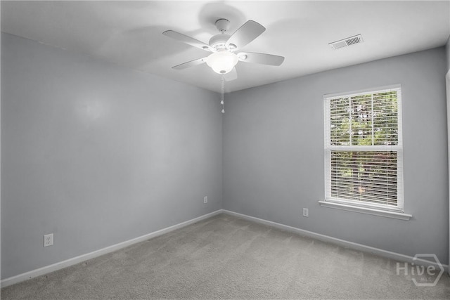 129 Winslow Cir, Savannah, GA 31407 - unfurnished room with ceiling fan and light colored carpet