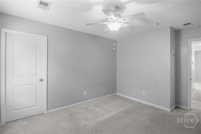 129 Winslow Cir, Savannah, GA 31407 - spare room featuring carpet flooring, a ceiling fan, and a smoke detector