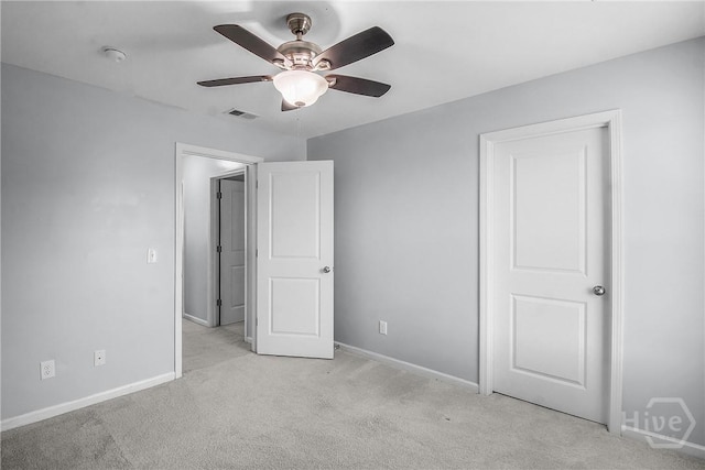 129 Winslow Cir, Savannah, GA 31407 - unfurnished bedroom with light colored carpet and ceiling fan