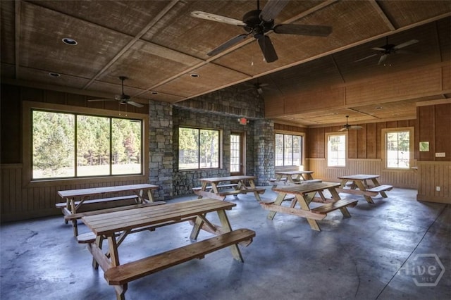 129 Winslow Cir, Savannah, GA 31407 - view of patio featuring a ceiling fan