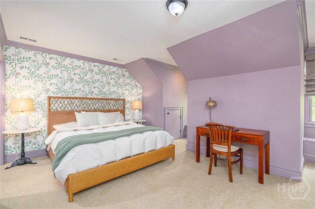 46 Cherry Laurel Ln, Richmond Hill, GA 31324 - bedroom featuring carpet flooring and wallpapered walls