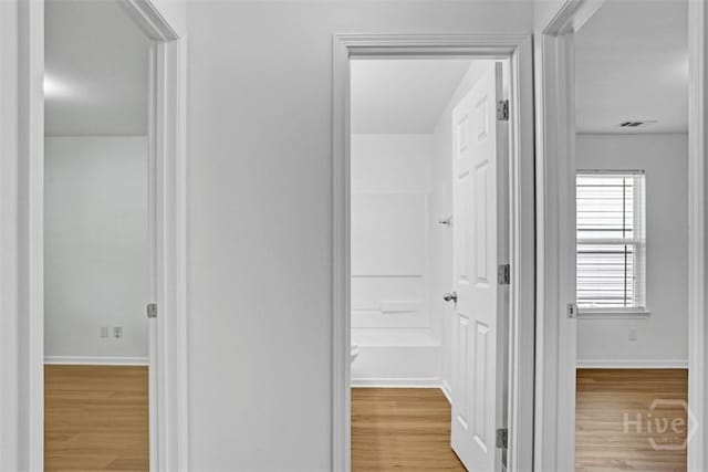 93 Lake Shore Blvd, Port Wentworth, GA 31407 - corridor with wood finished floors and baseboards