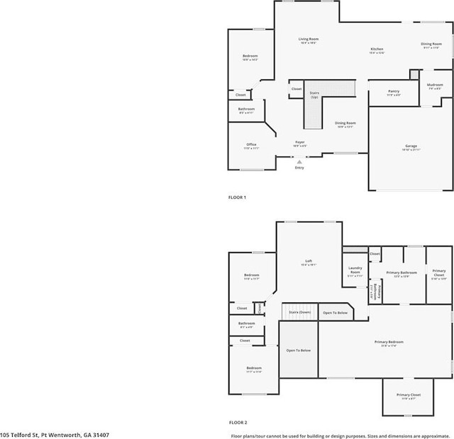 105 Telford St, Savannah, GA 31407 - view of home floor plan