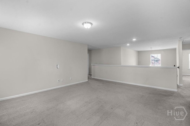 105 Telford St, Savannah, GA 31407 - below grade area featuring carpet floors and recessed lighting