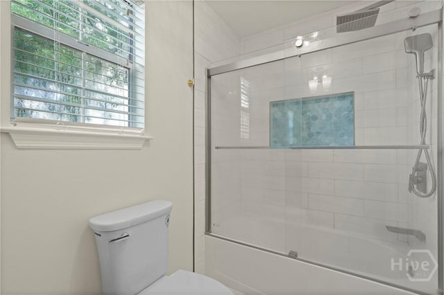 139 Marsh Edge Ln, Savannah, GA 31419 - bathroom with bath / shower combo with glass door and toilet