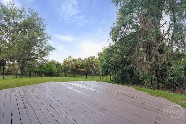 139 Marsh Edge Ln, Savannah, GA 31419 - wooden terrace with a fenced backyard