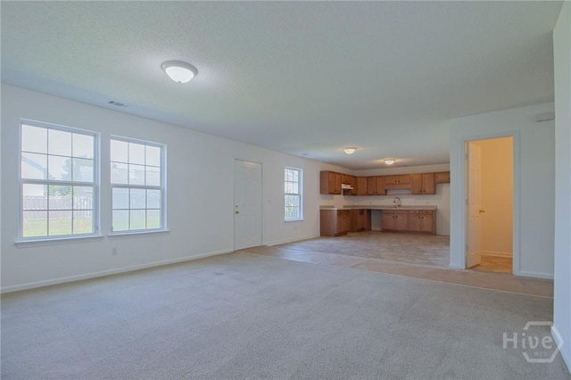 291 Blacberry Ln, Port Wentworth, GA 31407 - unfurnished living room with light colored carpet