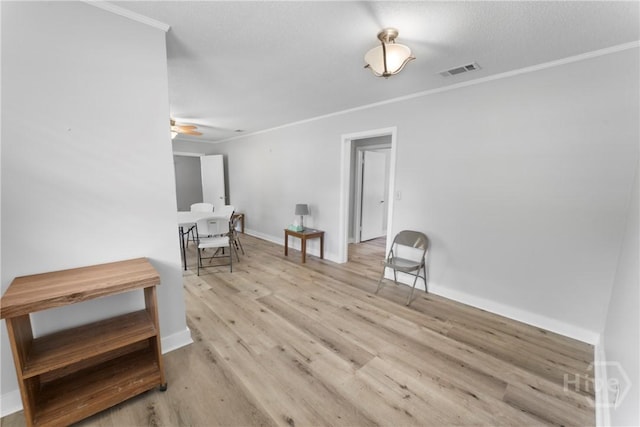 129 Vandiver Rd, Walthourville, GA 31301 - sitting room with crown molding, wood finished floors, and ceiling fan