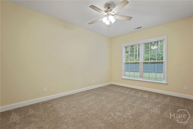 95 Simcoe Lake Dr, Richmond Hill, GA 31324 - carpeted empty room featuring baseboards and ceiling fan