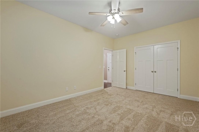 95 Simcoe Lake Dr, Richmond Hill, GA 31324 - unfurnished bedroom featuring carpet floors, a closet, and ceiling fan