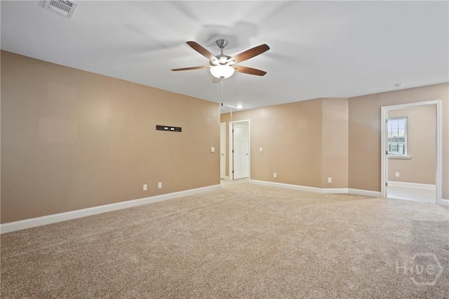 95 Simcoe Lake Dr, Richmond Hill, GA 31324 - spare room featuring a ceiling fan and light colored carpet