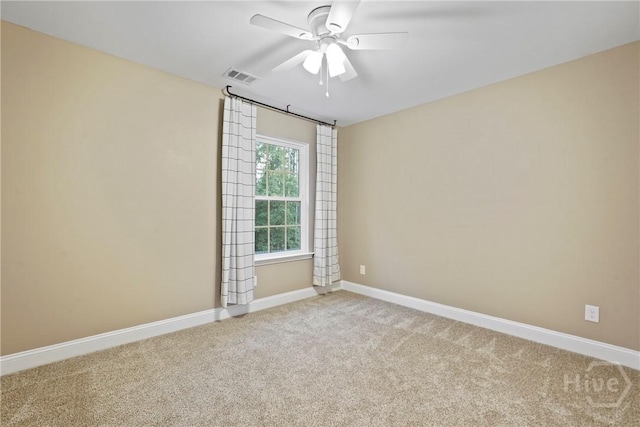 95 Simcoe Lake Dr, Richmond Hill, GA 31324 - carpeted spare room featuring baseboards and a ceiling fan