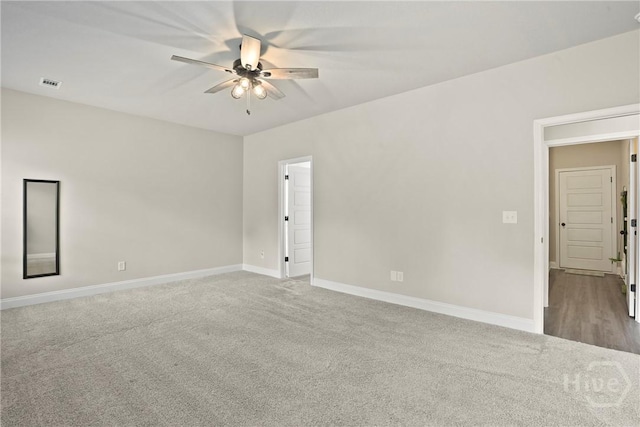 328 Providence Trce, Statesboro, GA 30461 - spare room with a ceiling fan and carpet floors
