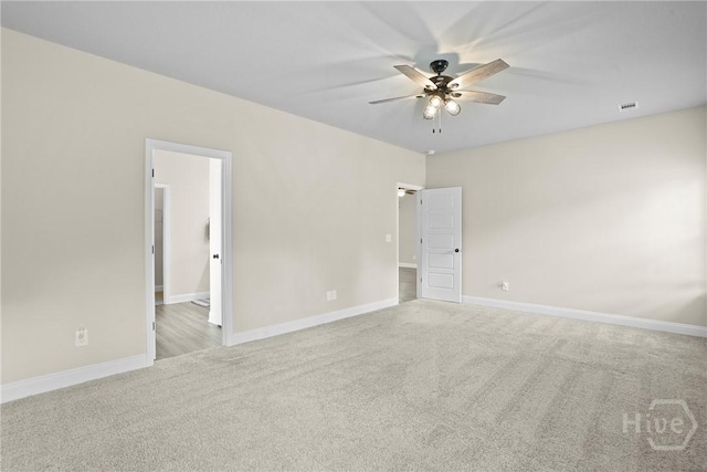 328 Providence Trce, Statesboro, GA 30461 - carpeted spare room featuring a ceiling fan and baseboards