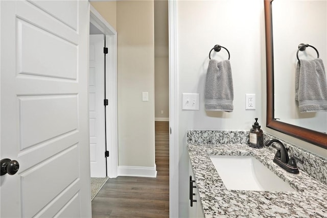 328 Providence Trce, Statesboro, GA 30461 - bathroom with vanity and wood finished floors