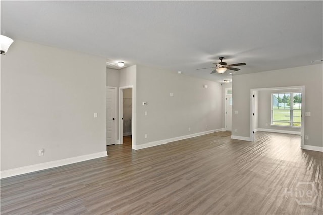 328 Providence Trce, Statesboro, GA 30461 - empty room with ceiling fan and wood finished floors