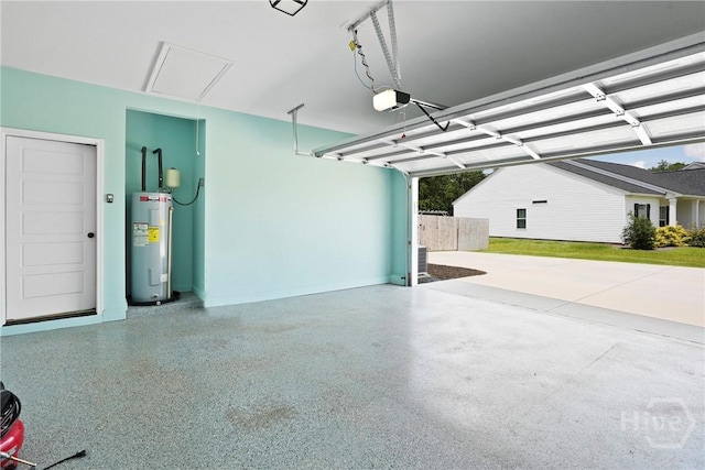 328 Providence Trce, Statesboro, GA 30461 - garage featuring electric water heater and a garage door opener