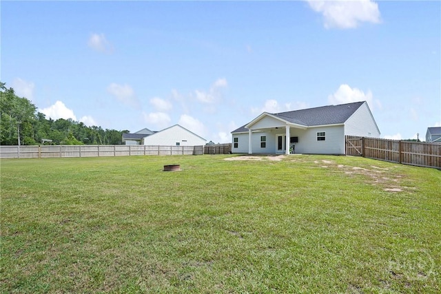 328 Providence Trce, Statesboro, GA 30461 - fenced backyard with a patio