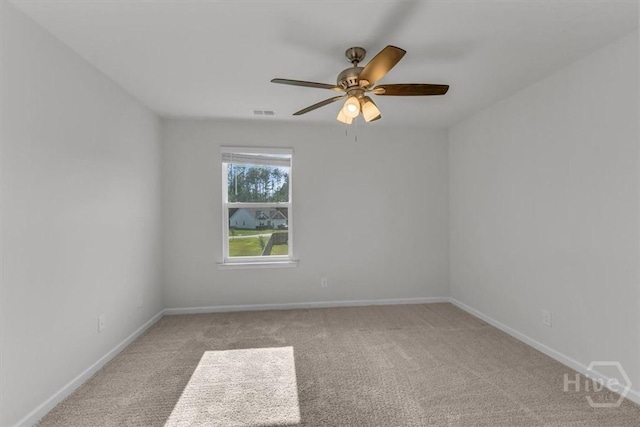 338 Wedge Cir, Richmond Hill, GA 31324 - carpeted spare room featuring a ceiling fan and baseboards