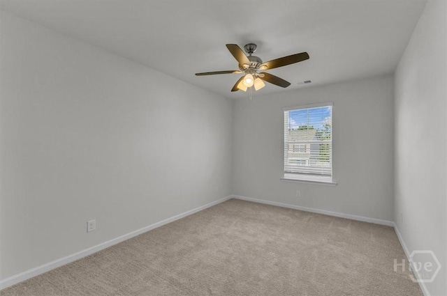 338 Wedge Cir, Richmond Hill, GA 31324 - spare room featuring light carpet and a ceiling fan