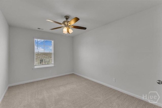 338 Wedge Cir, Richmond Hill, GA 31324 - unfurnished room featuring light colored carpet and ceiling fan