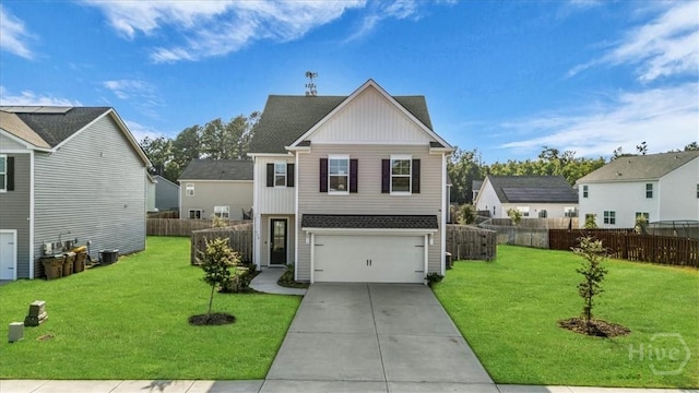 338 Wedge Cir, Richmond Hill, GA 31324 - traditional home with board and batten siding, an attached garage, driveway, a residential view, and a shingled roof