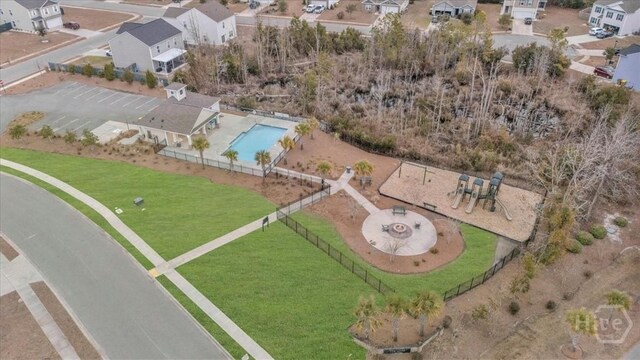 338 Wedge Cir, Richmond Hill, GA 31324 - aerial overview of property's location with nearby suburban area