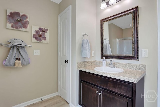208 Chippingwood Cir, Pooler, GA 31322 - bathroom featuring vanity and wood finished floors
